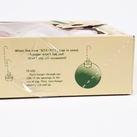 Vintage Pyramid Jumbo 2” Round Christmas Bulb Ornaments 15ct Red & Silver USA - Picture 10 of 10